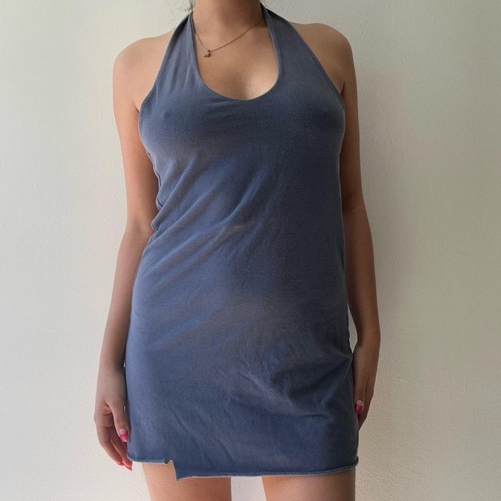 Halter mini dress